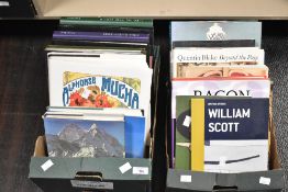 A quantity of modern hardback books with titles pertaining to both the arts, British artists and the