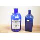 Two late 19th-century dark blue glass containers, to feature a bottle of J. Morgan and Sons 'White - Image 1 of 3