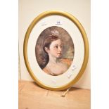 After Thomas Gainsborough (British 1750–1826) Lithograph, portrait depicting his daughter Mary,