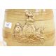 A Victorian salt-glazed stoneware spirit/whiskey barrel with a brass tap, featuring an applied, - Image 6 of 7
