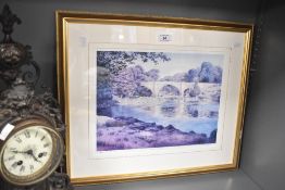 *Local Interest* After William Jones (contemporary) Lithograph 'Devils Bridge', depicting the bridge