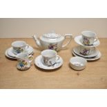 A late 20th-century children's tea set, decorated with illustrations from the classic nursery