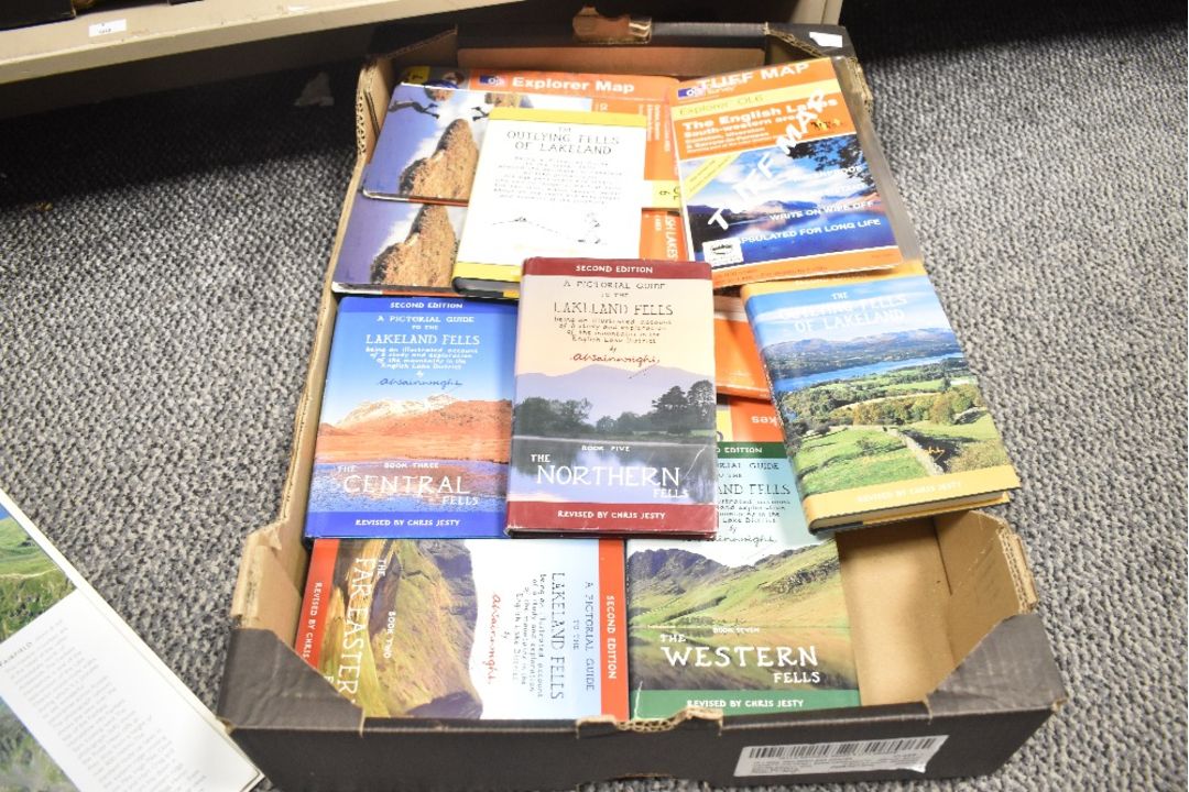 Of local interest, a quantity of 20th-century walking brochures, Lake District maps and ordnance - Image 2 of 5