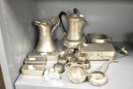 A quantity of 19th to early 20th-century metalware, to include four storage boxes of varying