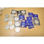 Five 1953 Coronation Crowns (Three Boxed) , Eight Elizabeth II Commemorative Crowns including