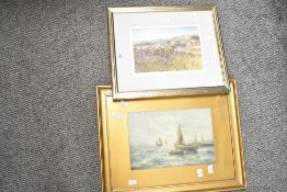 *Local interest* after Judith Bromley (British 20th Century) Lithograph, a view of the village of