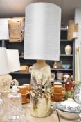 After Jeppe Hagedorn (Denmark 1929-2011) a large abstract studio pottery table lamp featuring a