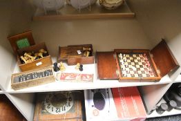 A Victorian Jaques of London boxwood and ebony complete thirty two piece Staunton chess set, two