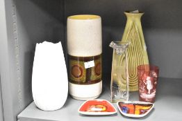 A quantity of 20th-century sundry ceramic and glassware, to include two mid century Poole Pottery