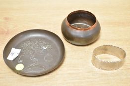 A selection of early 20th-century Keswick School of Industrial Arts (KSIA) Arts and Crafts items, to