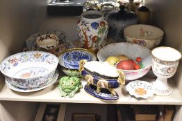 A quantity of 19th century and 20th-century pottery ware, to include a small hand crafted pottery