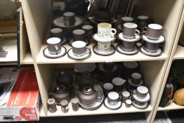 A large selection of Hornsea Pottery tableware including Cornrose, Impact, and Contrast Patterns,