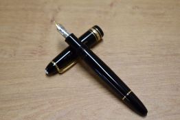 A boxed and uninked Montblanc Meisterstuck 146 piston fill fountain pen having 4810 14K Montblanc