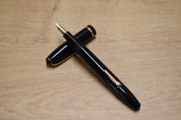 A boxed Conway Stewart 15 lever fill fountain pen and Nippy No3 pencil set in Black with single