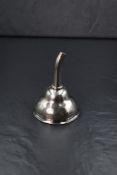 A George III Irish silver wine funnel, of traditional form having 'D' initial engraved to the