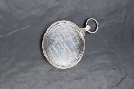 A Victorian silver presentation medal, from 'The Grand Protestant Association of Loyal Orangmen'