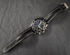 A Breitling Superocean Heritage Chronograph wristwatch, the black dial having baton numerals,