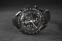 An Omega x Swatch Speedmaster Moonswatch, Mission to the Moonphase - New Moon wristwatch, the
