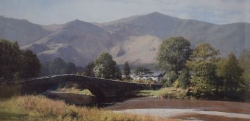 *Local Interest* Peter Symonds (British 1964) Lithograph, depicting the river Derwent passing