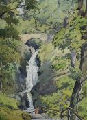 *Local Interest* Henry W Bracken (British 1920 - 1998) Watercolour, depicting Aira Force in the