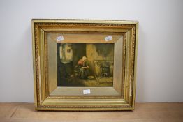 19th Century English School watercolour 'Verheyen', depicting boats upon a river passing through a