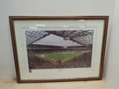 2003 Neil Newnham Limited Edition Print, The Theatre of Dreams, Old Trafford, Manchester, UEFA