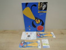 1999 EUFA Champions League Final, Matchday Programme, Official VIP Party Itinerary Card, Two