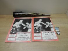 1993 18th June Gentlemans Evening in the presence of John Conteh Programme, one bearing signature,