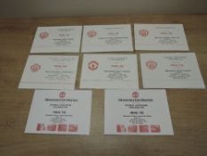 Manchester United Cup Final Itinerary Cards, 1990 FA Cup V Crystal Palace, 1994 FA Cup V Chelsea,