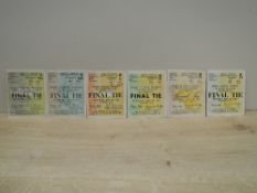 1950's FA Cup Final Tickets, 1954 May 1st, 1955 May 7th, 1956 May 5th, 1957 May 4th, 1958 May 3rd,