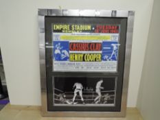 1963 Cassius Clay V Henry Cooper Memorabilia, Ticket, Tuesday June 18, Entrance 73, Row 26, Seat 70,