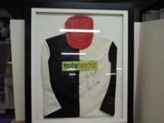 The Epsom Derby 2015, Winner Golden Horn Memorabilia, Jockey Silks and Cap worn by Jockey Frankie