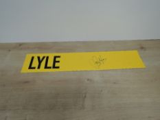 Golf Memorabilia, UK Open Player Tile, Lyle bearing signature Sandy Lyle, Volumes, Sandy Lyle To The