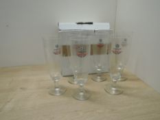 Amstel Beer Glasses, UEFA Champions League in card box (6)