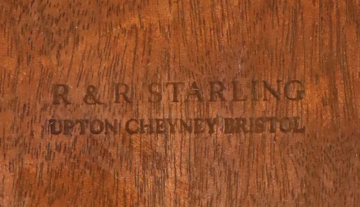 An R & R Starling of Upton Cheyney, Bristol 19th century-style inlaid-mahogany pedestal dining table - Image 5 of 5