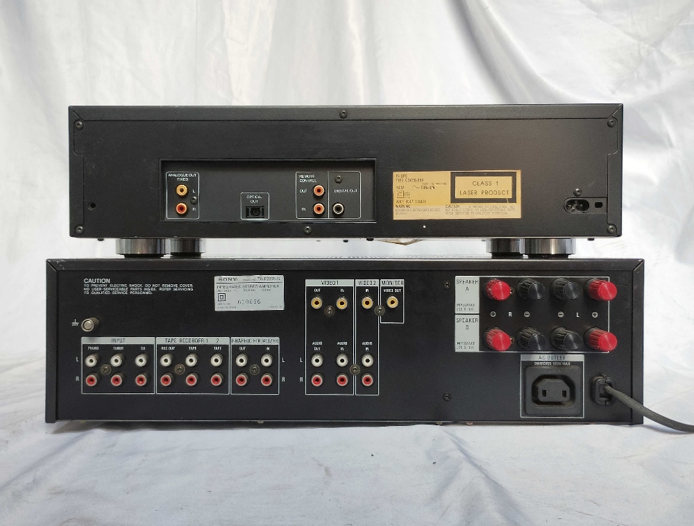 Philips CD 850 CD Player and Sony TA-F222ES Amplifier - CD player comes with remote. - Image 4 of 6