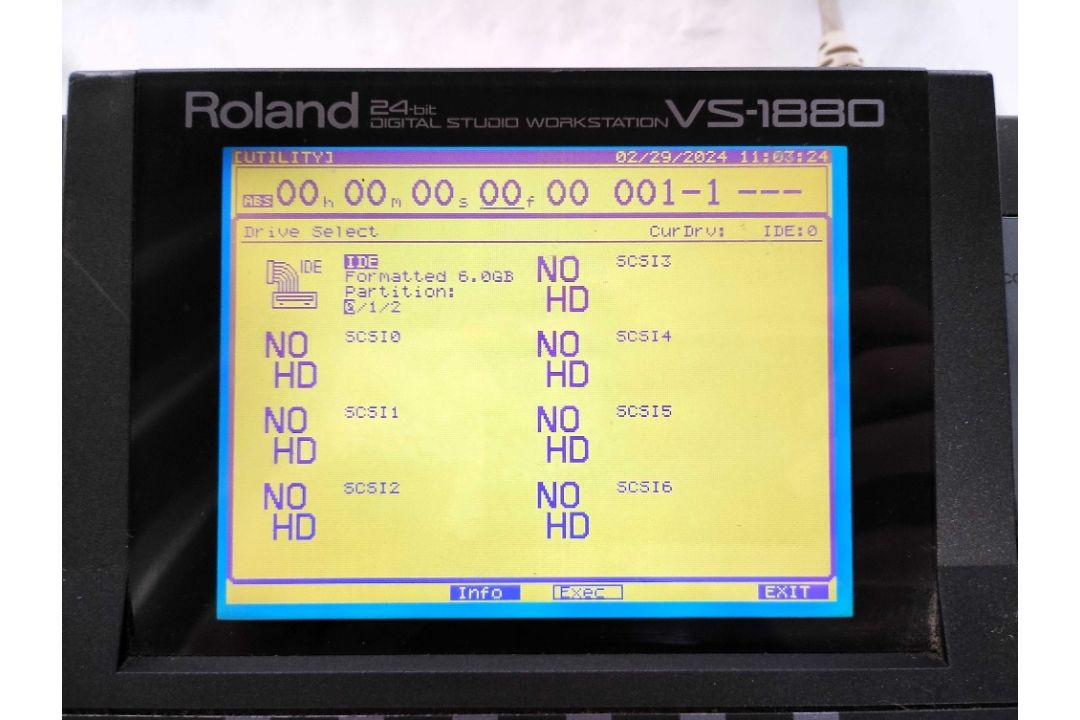 Roland VS-1880 Studio Workstation CONDITION REPORT: Powers on and plays songs. - Image 7 of 9