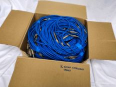 A blue Van Damme Guitar/ Instrument Cable - A large selection of 1/4