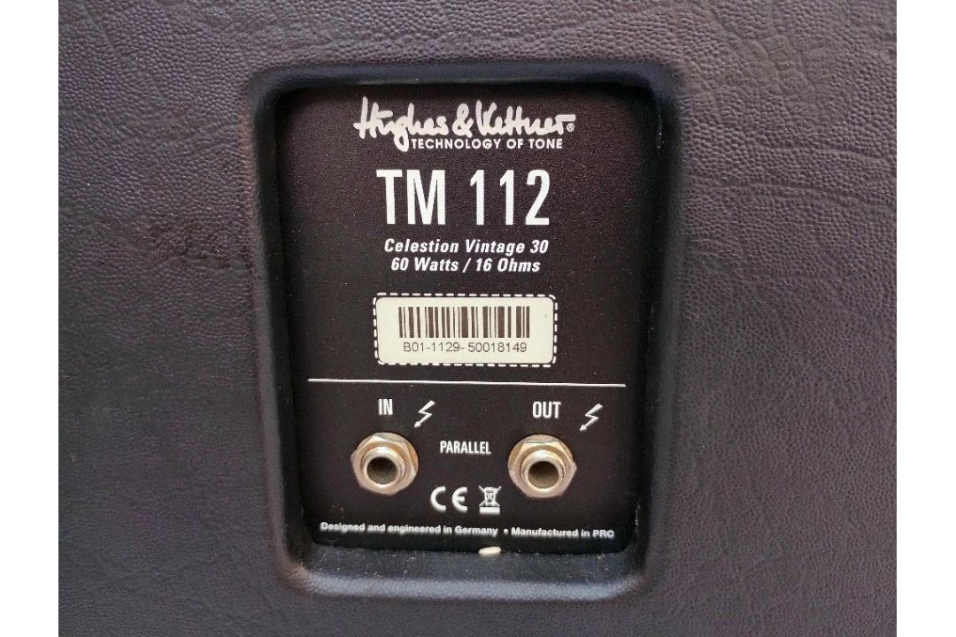 Hughes and Kettner TM 112 guitar speaker cabinet with stagg speaker cable CONDITION - Image 3 of 3