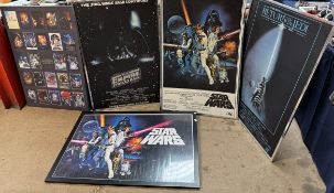 Star Wars - posters type prints including The Empire Strikes Back, Return of the Jedi,