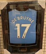 Kevin De Bruyne A Manchester City shirt,