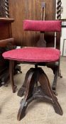 A late 19th century Artist's / Draughtsman's chair possibly by Glenister of High Wycombe