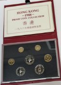 Royal Mint - A 1988 Hong Kong proof coin collection,