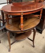A 20th century mahogany occasional table together with a modern coffee table