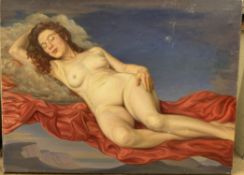 Waldron West Sleeping Aphrodite Oil on canvas Signed and inscribed verso 76 x 101cm
