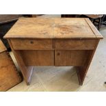 An early 20th century mahogany desk,