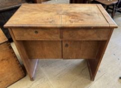 An early 20th century mahogany desk,