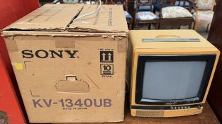 A Sony KV-1340UB television and box (sold as seen,
