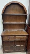 A 20th century oak Dutch dresser