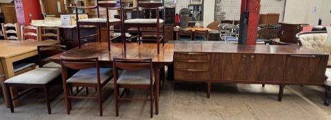 A mid-20th century A H McIntosh extending dining table,